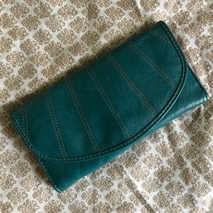 Teal Leather Wallet